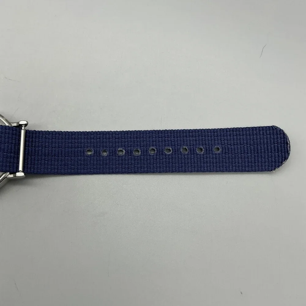 Timex Weekender Indiglo Mens Watch 38mm Blue Dial Blue Nylon New Battery
